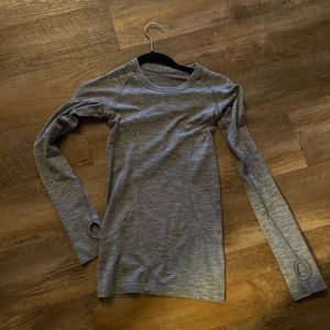 Brand new grey lululemon long sleeve